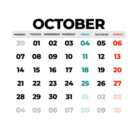 Calendario Indonesio Para Octubre De 2024 Png Dibujos Calendario