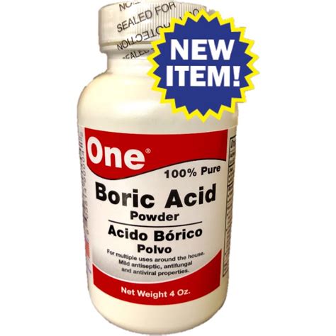 One Boric Acid 4 Oz Castillo Distributors