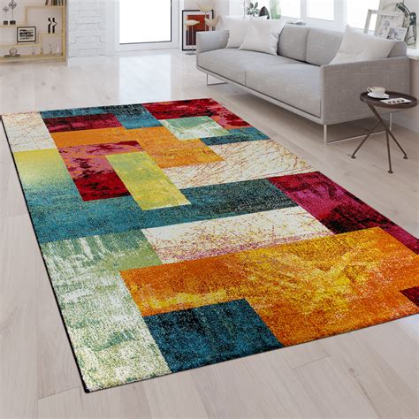 Seit jahrzehnten das fachgeschäft für teppiche im möbelhaus neust und mit der absicht, auch zukünftig. Designer Teppich Karo Muster Multicolor | Teppich.de