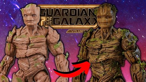 Customizing The Marvel Legends Deluxe Groot Action Figure Youtube