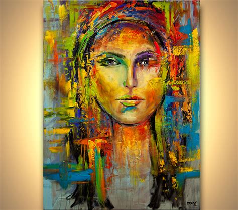 Painting For Sale Colorful Portrait Painting Modern