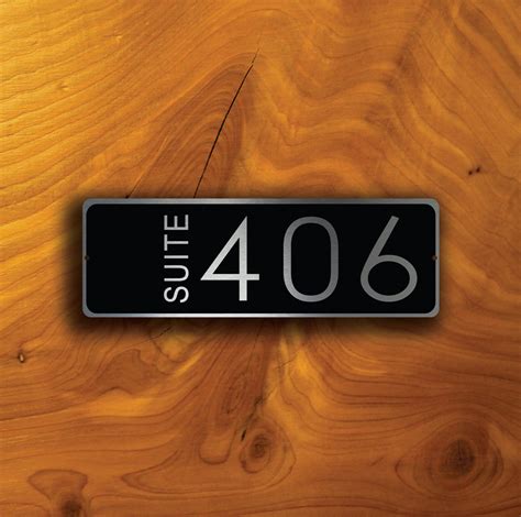 Custom Hotel Suite Door Number Sign