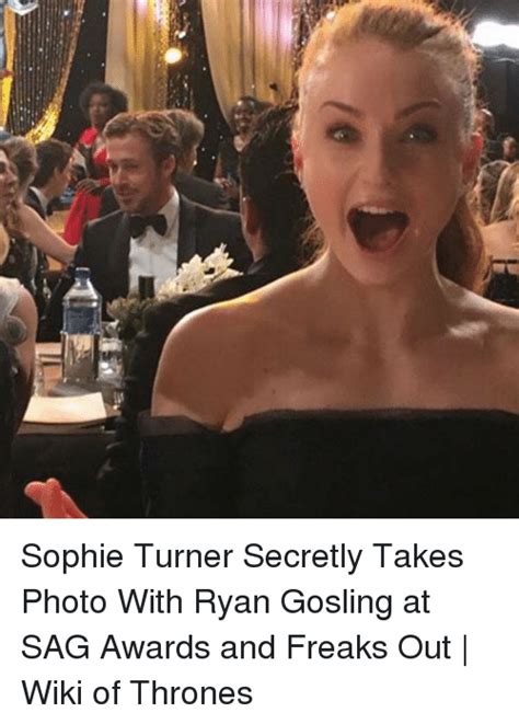 Sophie Turner Secretly Takes Photo With Ryan Gosling At Sag Awards And