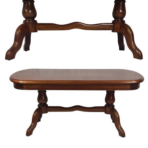 Strong and sturdy, this coffee table brings a rugged flair to your living room. Antique Style Mahogany Timber Reproduction Twin Pedestal ...