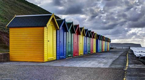 Whitby Beach Huts By Jeff Fahey