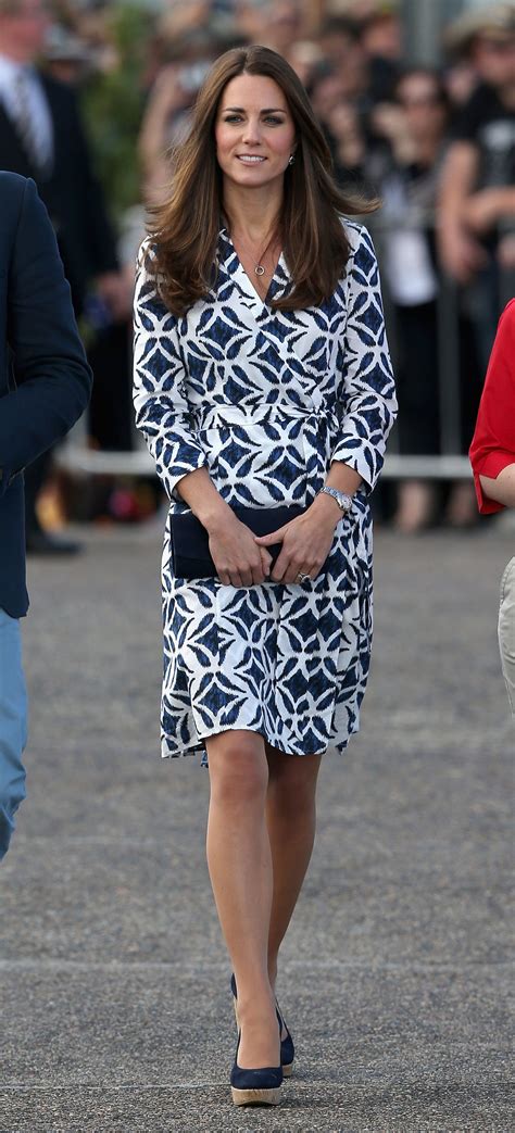 Kate Middletons Diane Von Furstenberg Ikat Wrap Dress Glamour