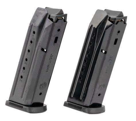 Ruger Security 9 Magazine Value Pack 9mm 2 Pack Black Oxide 15rd