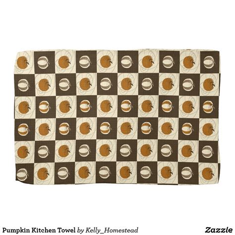 Patchy pumpkin kitchen tea towel features towel is professionally printed with a special heat process ships within 3 to 5 days of purchase (we don't like waiting either) towel is 100% cotton. Pumpkin Kitchen Towel #falldecor #autumndecor # ...