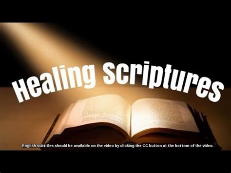 The best i found was when i did my own study of the entire bible. HEALING SCRIPTURES from the Holy Bible (KJV) - YouTube