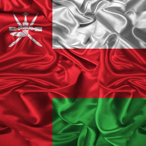 Waves 3d Images Oman Flag Illustration Vector Waving 3d Fiber Oman
