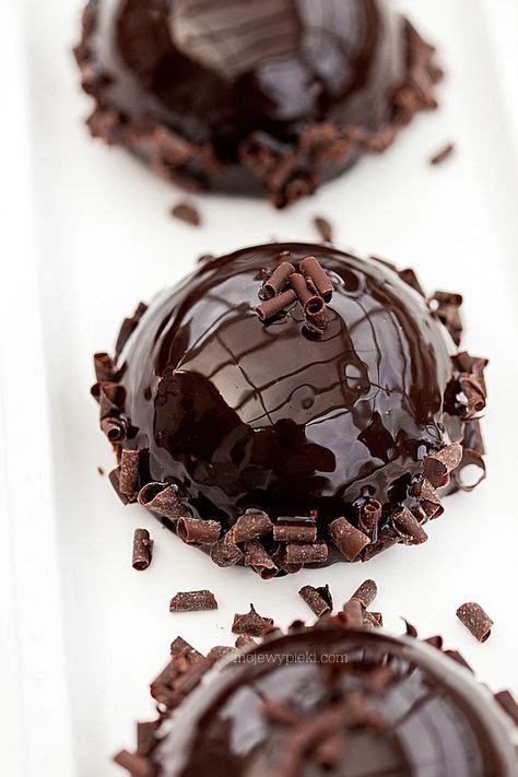 This baby is sweet, yet. Chocolate Island chocolate mousse with raspberries ...