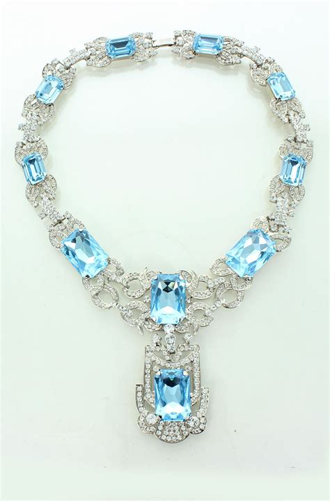 Brazilian Aquamarine Necklace Replica Replica Crown Jewels