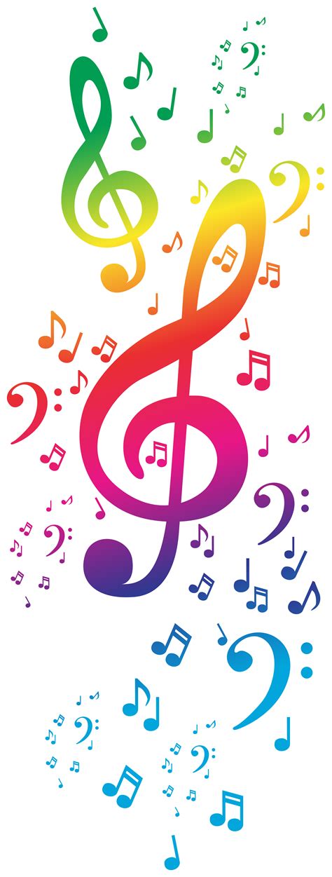 Colourful Music Notes Png Free Logo Image