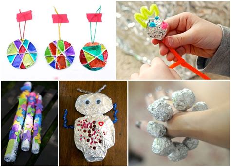 30 Aluminum Foil Crafts And Art Activities Everyday Frugal Fun Kids