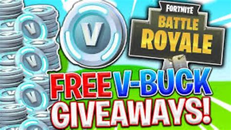 Free V Buck Giveaway Fortnite Battle Royale Youtube