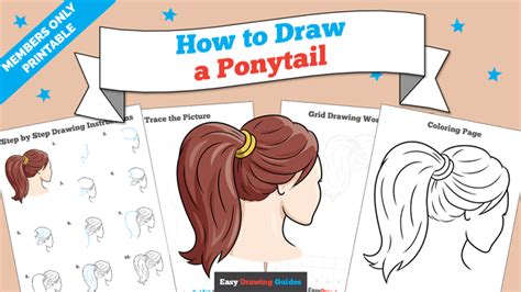 How To Draw A High Ponytail Step By Step Naianecosta16