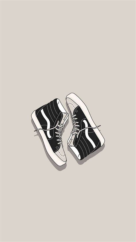 Pin By Samantha Keller On Vans Shoes Wallpaper Sneakers Illustration