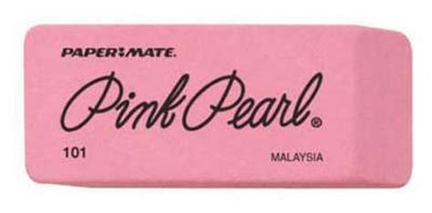 Papermate Large Pink Pearl Erasers 12pack Griffin Resa