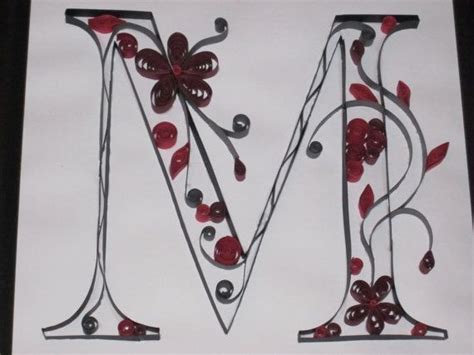 Papercraft quilling cap letters after effects template. Quilled Letter M in frame by ArtisticallyDriven on Etsy, $35.00 | Toilet paper roll art, Rolled ...