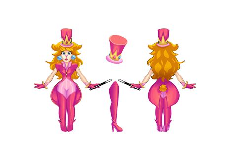 Artstation Pink Magician Princess Peach Concept