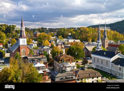 The Town Of Montpelier Vermont Usa Stock Photo Alamy