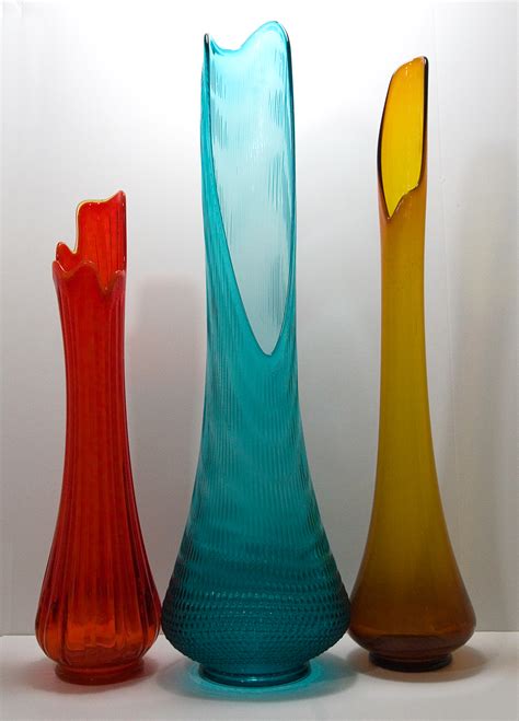Daanis Set Of Three Tall Floor Vases