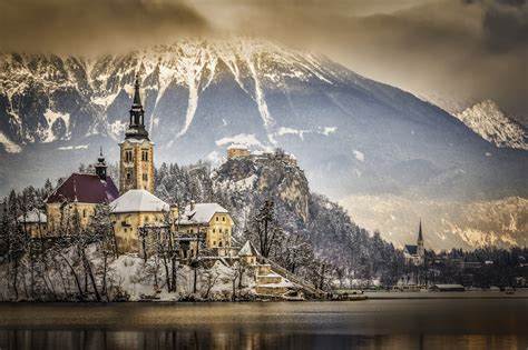 4k Bled Slovenia Mountains Temples Rivers Hd Wallpaper Rare Gallery