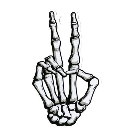T Shirt Hand Skeleton Drawing Peace Symbols Sketch Skeleton Png