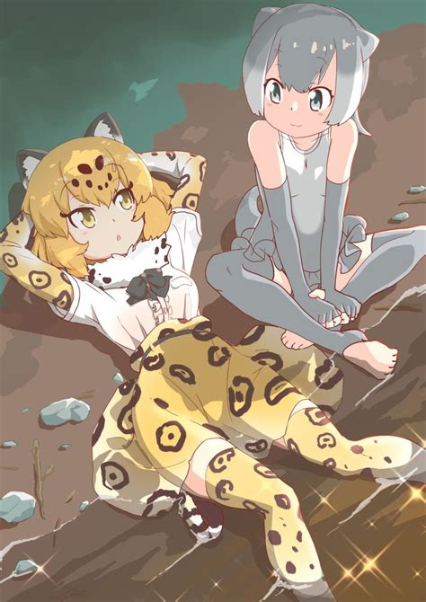 Safebooru 2girls 3 O Absurdres Animal Ears Animal Print Arms Behind