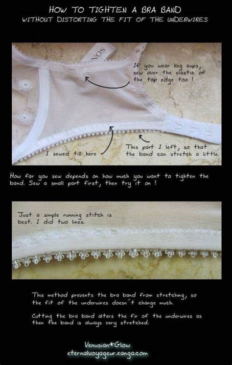 Tutorial Tightening A Bra Band Without Distorting The Fit Of The