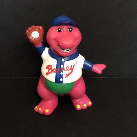 Barney The Dinosaur Figure Baseball And Glove Barney Etsy Canada