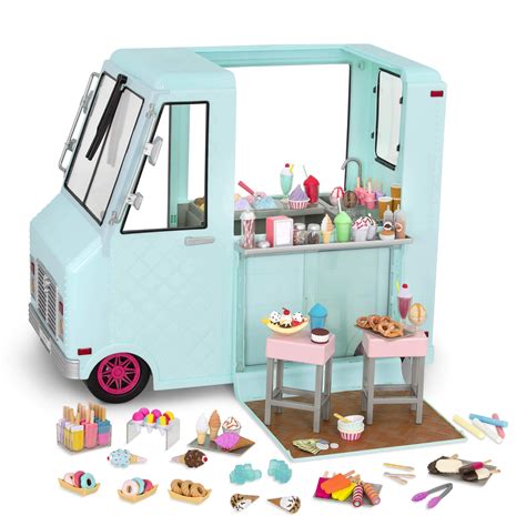 Our Generation Bd37252 Sweet Stop Ice Cream Truck Doll Accessories