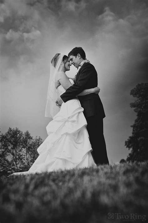 Romantic And Dramatic Black And White Wedding Photography