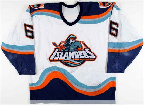 The backs of the jerseys featured. A Critique in NHL Jerseys: New York Islanders Fisherman ...