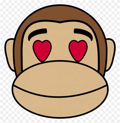 Baboon Chimps Monkey Emoji Naughty Smiley Icon Monkey Emoji PNG