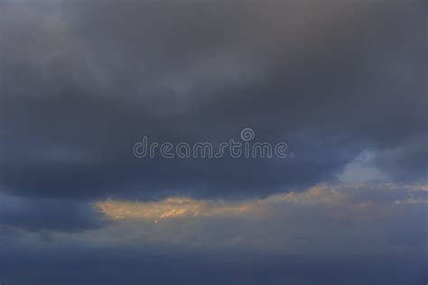 Storm Clouds At Sunset Stock Image Image Of Landscape 152621137