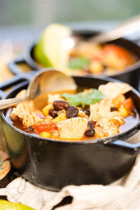 With me, with the hubby, and with the kids. Crock Pot Chicken Taco Soup - Bowl Me Over