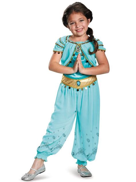 Child Disneys Aladdin Jasmine Prestige Costume Aladdin Fancy Dress