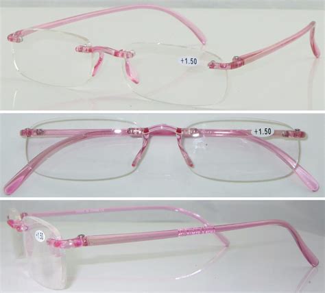 L9 Superb Lightweight Memory Tr90 Plastic Rimless Reading Glasses Flexible Specs Ebay