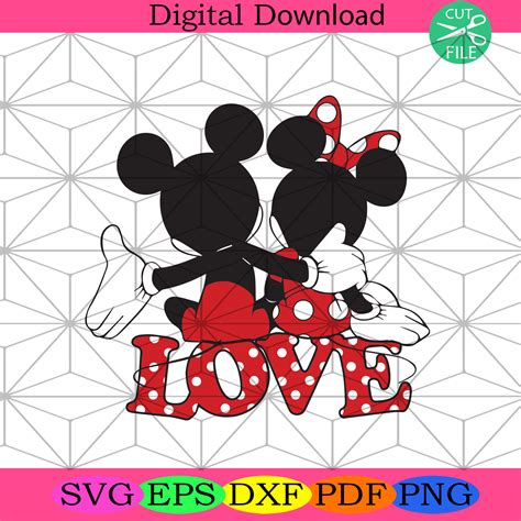 Valentine Mickey And Minnie Mouse Svg Valentine Svg Silkysvg