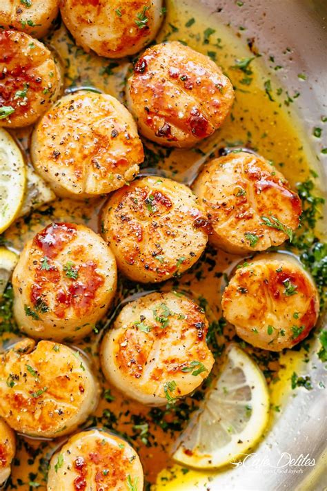 Lemon Garlic Butter Scallops Scallop Recipes