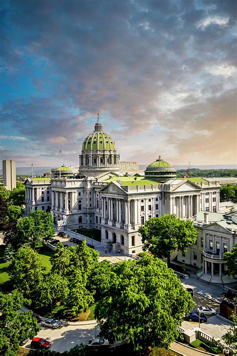 State Capitol Building At Harrisburg Pennsylvania Pa Photograph By