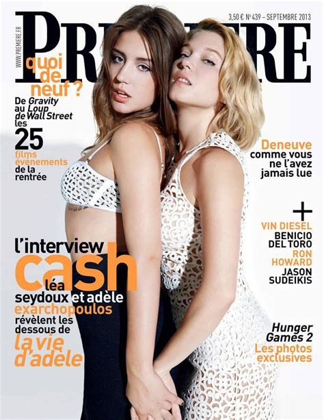 Adele Exarchopoulos And Lea Seydoux Premiere Magazine Cover Ad Le Exarchopoulos Photo