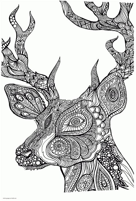 Hard Animal Coloring Pages