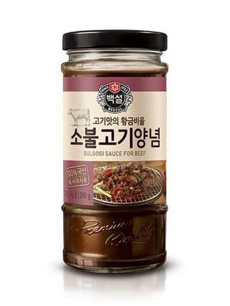 Simmer onion and garlic in saucepan until soft. Baeksul Bulgogi Sauce For Beef 290g - Cooking Sauces ...