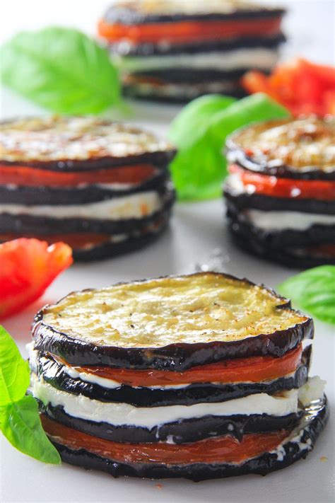 Eggplant Napoleon Healthy Sweet Snacks Nutritious Snacks