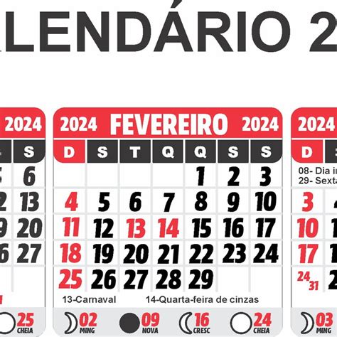 Calendário 2024 Editável Em Corel Draw Elo7 Produtos Especiais