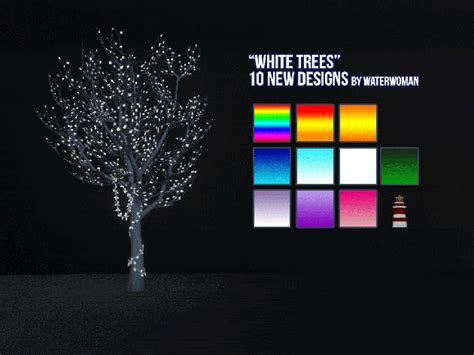 My Sims 4 Blog Fairy Light Trees In 20 New Colors By
