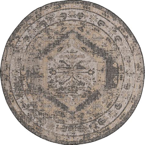Round rugs, braided round rugs, jute round rugs, round area rugs are available in all sizes, styles and colors! Charcoal 7' 10 x 7' 10 Outdoor Traditional Round Rug ...