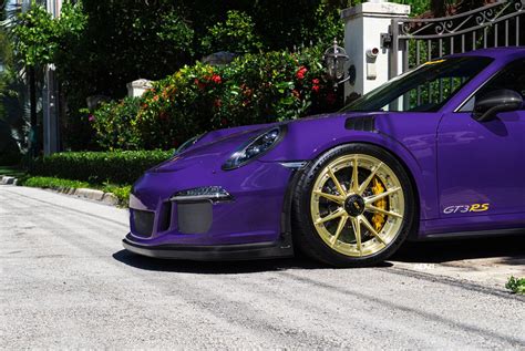 Porsche 911 Gt3 Cup Ultraviolet Purple With Forged Composite By Julius